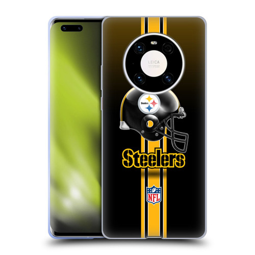 NFL Pittsburgh Steelers Logo Helmet Soft Gel Case for Huawei Mate 40 Pro 5G