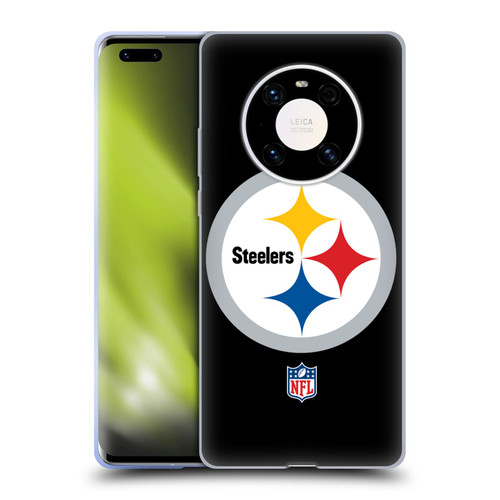 NFL Pittsburgh Steelers Logo Plain Soft Gel Case for Huawei Mate 40 Pro 5G