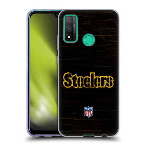 NFL Pittsburgh Steelers Logo Distressed Look Soft Gel Case for Huawei P Smart (2020)