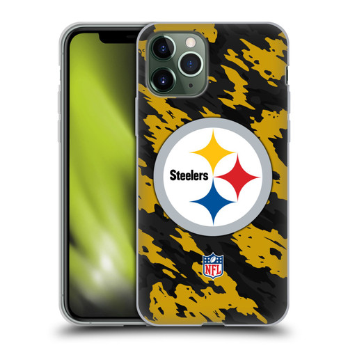 NFL Pittsburgh Steelers Logo Camou Soft Gel Case for Apple iPhone 11 Pro