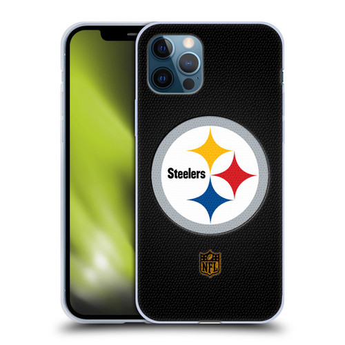 NFL Pittsburgh Steelers Logo Football Soft Gel Case for Apple iPhone 12 / iPhone 12 Pro