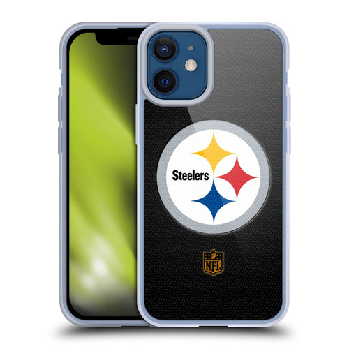NFL Pittsburgh Steelers Logo Football Soft Gel Case for Apple iPhone 12 Mini