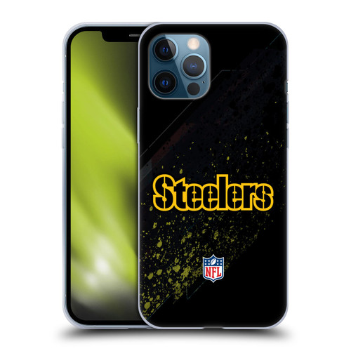 NFL Pittsburgh Steelers Logo Blur Soft Gel Case for Apple iPhone 12 Pro Max