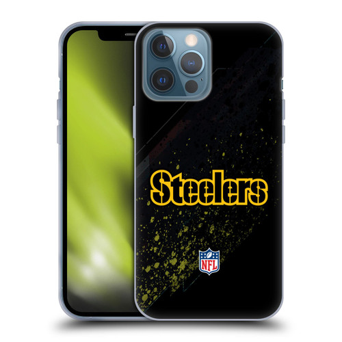 NFL Pittsburgh Steelers Logo Blur Soft Gel Case for Apple iPhone 13 Pro Max