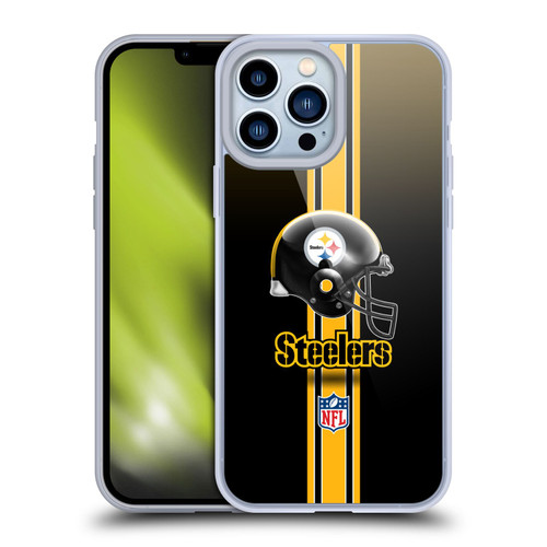 NFL Pittsburgh Steelers Logo Helmet Soft Gel Case for Apple iPhone 13 Pro Max