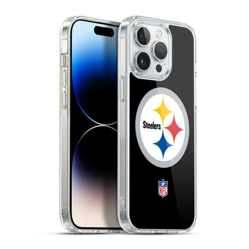 NFL Pittsburgh Steelers Logo Plain Soft Gel Case for Apple iPhone 13 Pro Max