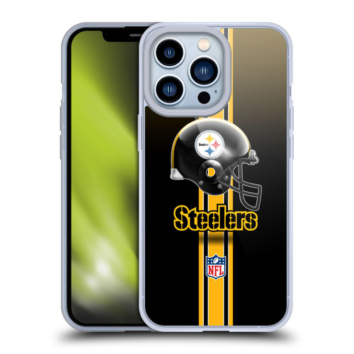 NFL Pittsburgh Steelers Logo Helmet Soft Gel Case for Apple iPhone 13 Pro