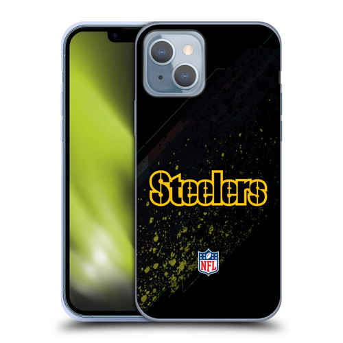 NFL Pittsburgh Steelers Logo Blur Soft Gel Case for Apple iPhone 14