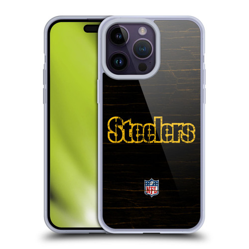NFL Pittsburgh Steelers Logo Distressed Look Soft Gel Case for Apple iPhone 14 Pro Max