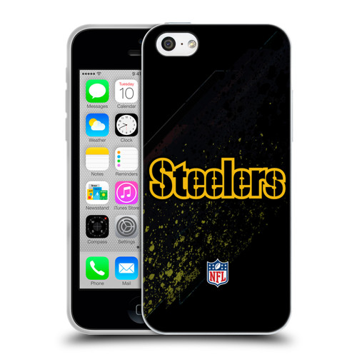 NFL Pittsburgh Steelers Logo Blur Soft Gel Case for Apple iPhone 5c