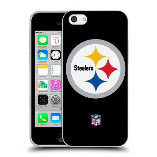 NFL Pittsburgh Steelers Logo Plain Soft Gel Case for Apple iPhone 5c