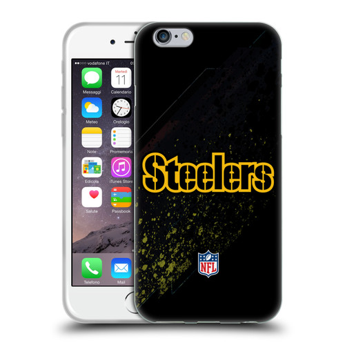 NFL Pittsburgh Steelers Logo Blur Soft Gel Case for Apple iPhone 6 / iPhone 6s