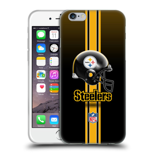 NFL Pittsburgh Steelers Logo Helmet Soft Gel Case for Apple iPhone 6 / iPhone 6s