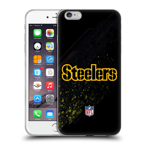 NFL Pittsburgh Steelers Logo Blur Soft Gel Case for Apple iPhone 6 Plus / iPhone 6s Plus