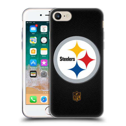 NFL Pittsburgh Steelers Logo Football Soft Gel Case for Apple iPhone 7 / 8 / SE 2020 & 2022