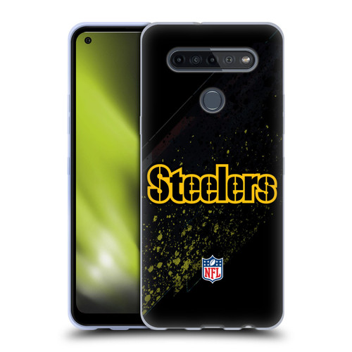 NFL Pittsburgh Steelers Logo Blur Soft Gel Case for LG K51S