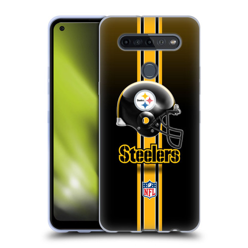 NFL Pittsburgh Steelers Logo Helmet Soft Gel Case for LG K51S