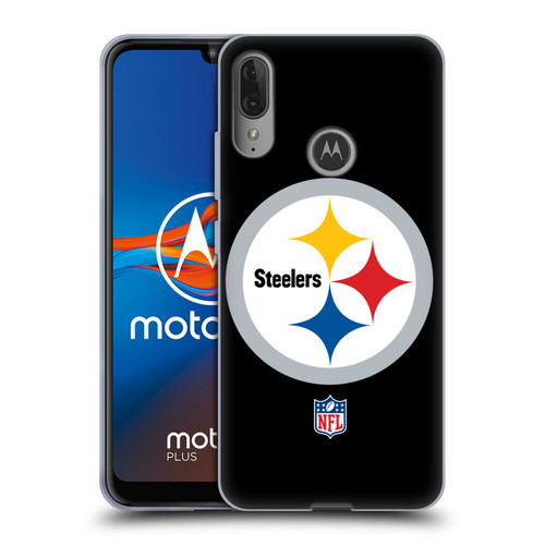 NFL Pittsburgh Steelers Logo Plain Soft Gel Case for Motorola Moto E6 Plus