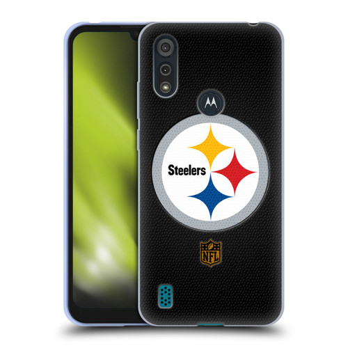 NFL Pittsburgh Steelers Logo Football Soft Gel Case for Motorola Moto E6s (2020)