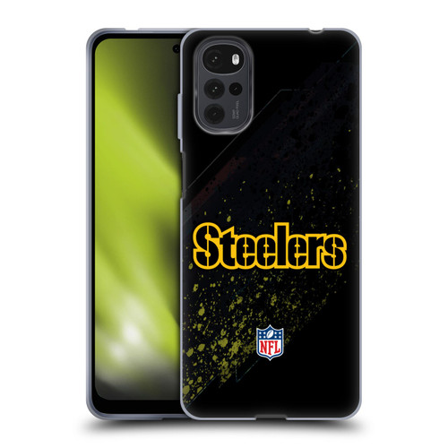 NFL Pittsburgh Steelers Logo Blur Soft Gel Case for Motorola Moto G22