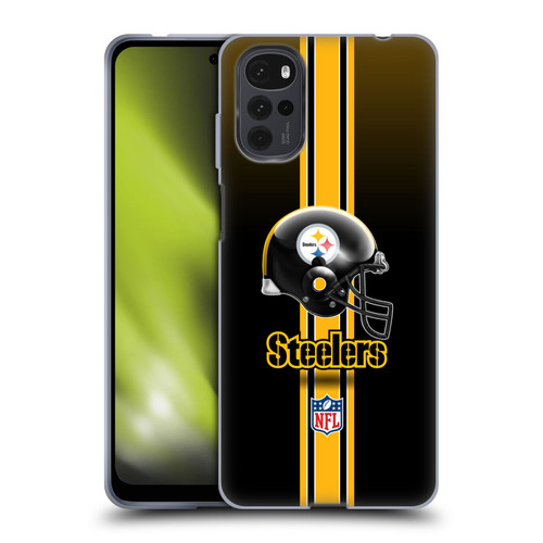 NFL Pittsburgh Steelers Logo Helmet Soft Gel Case for Motorola Moto G22