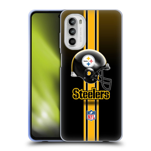 NFL Pittsburgh Steelers Logo Helmet Soft Gel Case for Motorola Moto G52