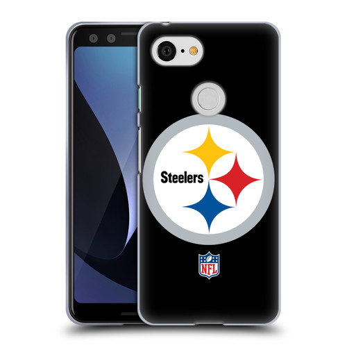 NFL Pittsburgh Steelers Logo Plain Soft Gel Case for Google Pixel 3