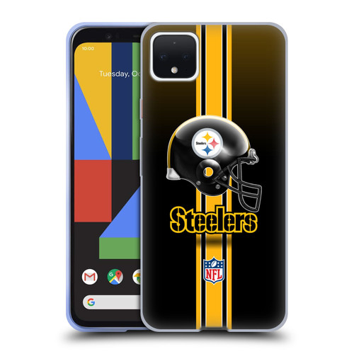 NFL Pittsburgh Steelers Logo Helmet Soft Gel Case for Google Pixel 4 XL