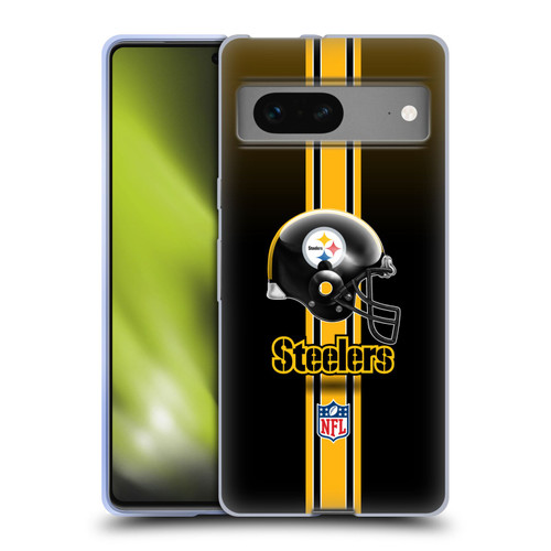 NFL Pittsburgh Steelers Logo Helmet Soft Gel Case for Google Pixel 7