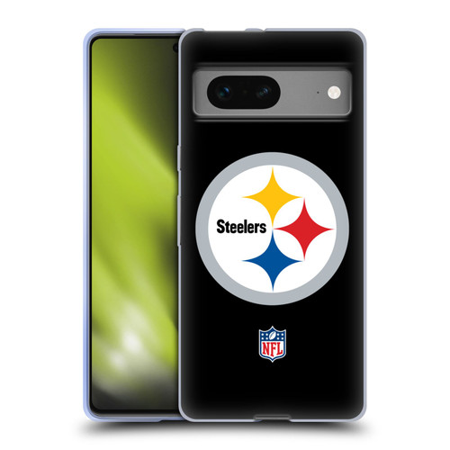 NFL Pittsburgh Steelers Logo Plain Soft Gel Case for Google Pixel 7