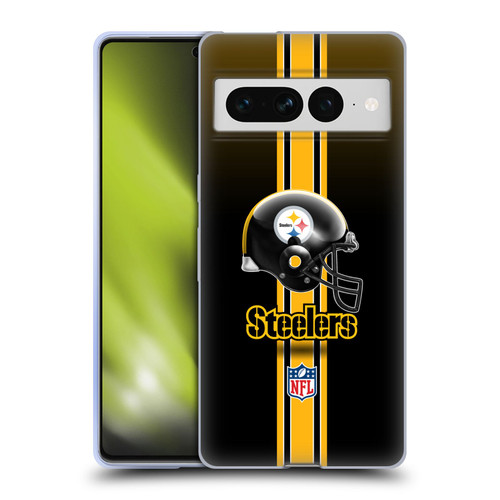NFL Pittsburgh Steelers Logo Helmet Soft Gel Case for Google Pixel 7 Pro