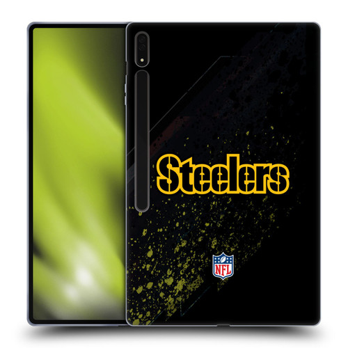NFL Pittsburgh Steelers Logo Blur Soft Gel Case for Samsung Galaxy Tab S8 Ultra