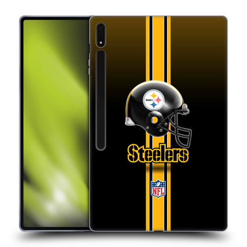 NFL Pittsburgh Steelers Logo Helmet Soft Gel Case for Samsung Galaxy Tab S8 Ultra