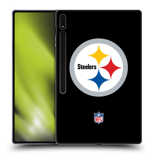 NFL Pittsburgh Steelers Logo Plain Soft Gel Case for Samsung Galaxy Tab S8 Ultra