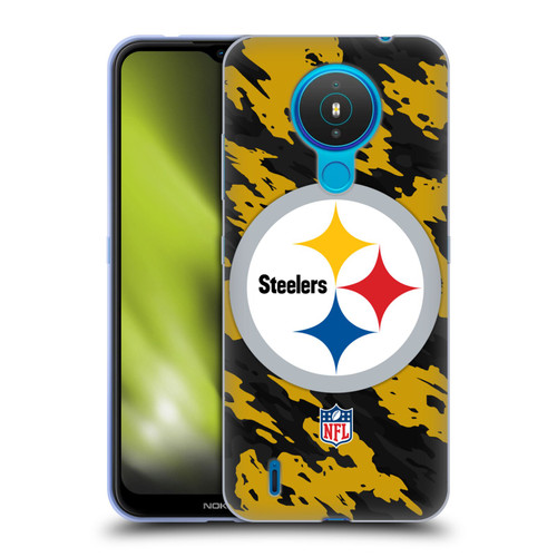 NFL Pittsburgh Steelers Logo Camou Soft Gel Case for Nokia 1.4