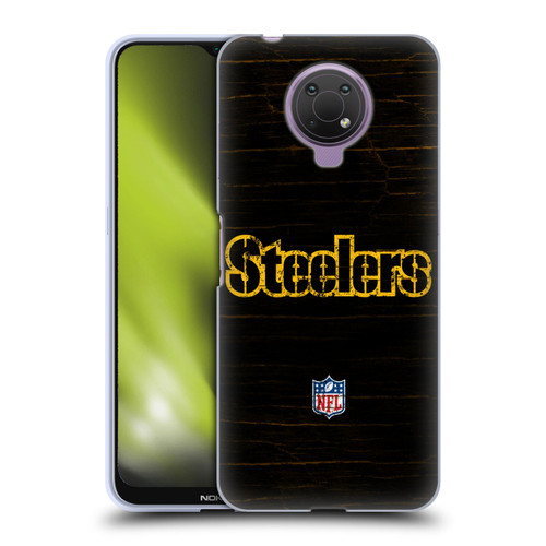 NFL Pittsburgh Steelers Logo Distressed Look Soft Gel Case for Nokia G10