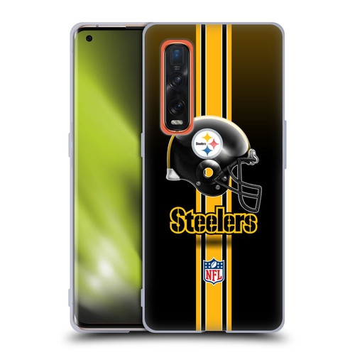 NFL Pittsburgh Steelers Logo Helmet Soft Gel Case for OPPO Find X2 Pro 5G