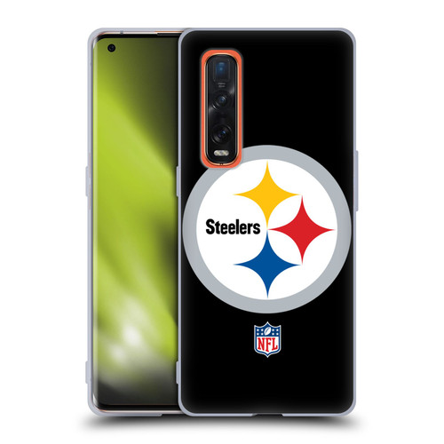 NFL Pittsburgh Steelers Logo Plain Soft Gel Case for OPPO Find X2 Pro 5G