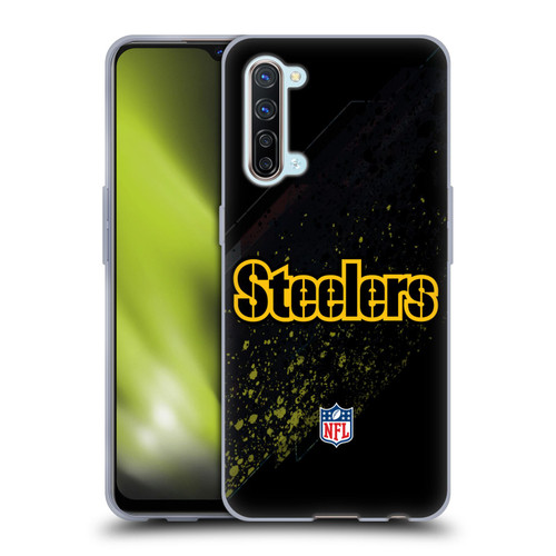 NFL Pittsburgh Steelers Logo Blur Soft Gel Case for OPPO Find X2 Lite 5G