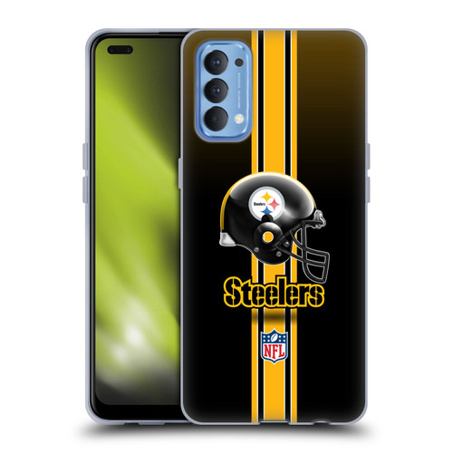 NFL Pittsburgh Steelers Logo Helmet Soft Gel Case for OPPO Reno 4 5G