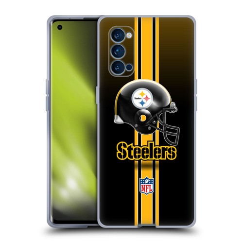 NFL Pittsburgh Steelers Logo Helmet Soft Gel Case for OPPO Reno 4 Pro 5G
