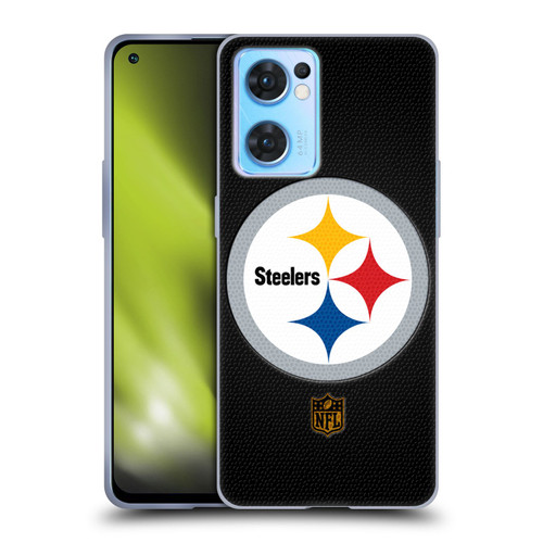 NFL Pittsburgh Steelers Logo Football Soft Gel Case for OPPO Reno7 5G / Find X5 Lite