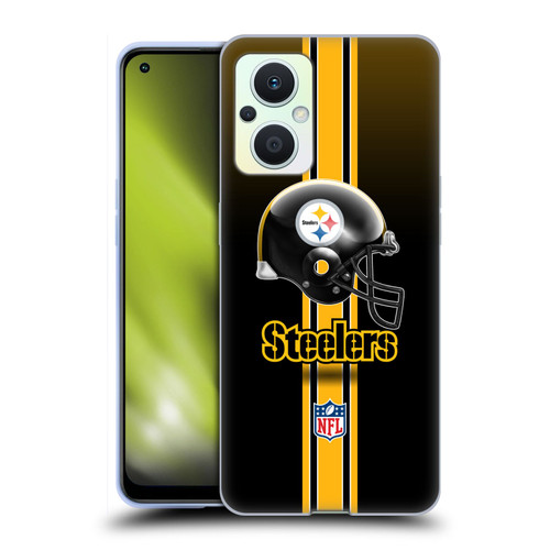 NFL Pittsburgh Steelers Logo Helmet Soft Gel Case for OPPO Reno8 Lite