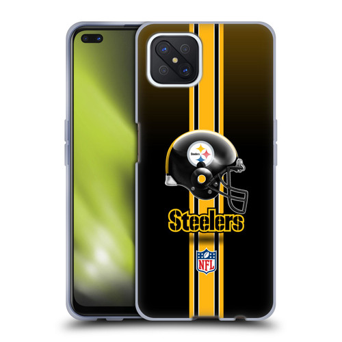 NFL Pittsburgh Steelers Logo Helmet Soft Gel Case for OPPO Reno4 Z 5G