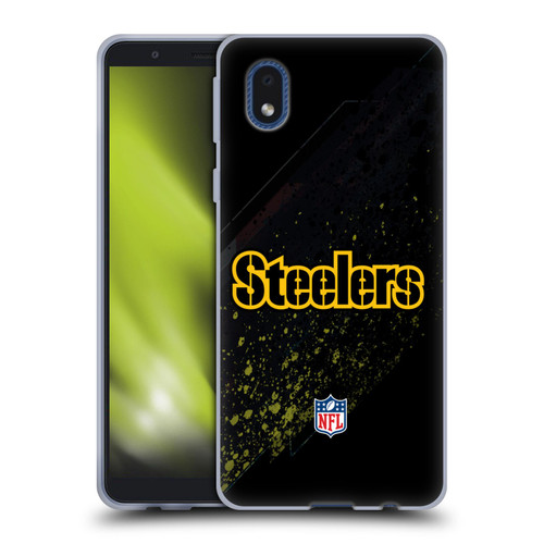 NFL Pittsburgh Steelers Logo Blur Soft Gel Case for Samsung Galaxy A01 Core (2020)