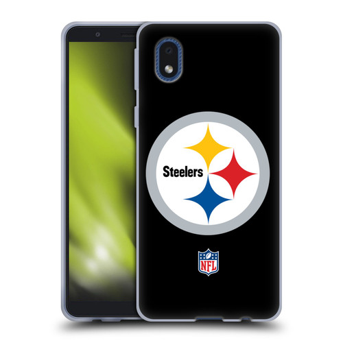 NFL Pittsburgh Steelers Logo Plain Soft Gel Case for Samsung Galaxy A01 Core (2020)