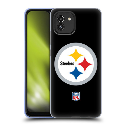 NFL Pittsburgh Steelers Logo Plain Soft Gel Case for Samsung Galaxy A03 (2021)