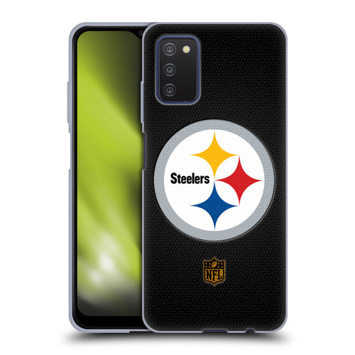 NFL Pittsburgh Steelers Logo Football Soft Gel Case for Samsung Galaxy A03s (2021)