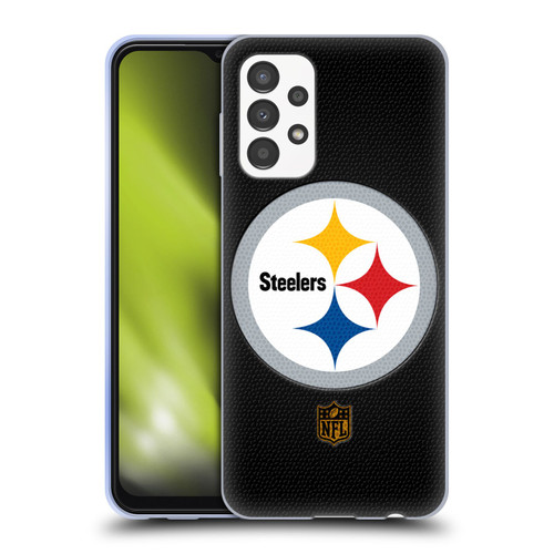 NFL Pittsburgh Steelers Logo Football Soft Gel Case for Samsung Galaxy A13 (2022)