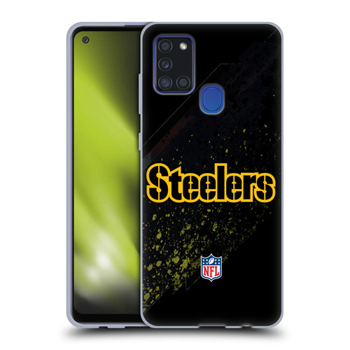 NFL Pittsburgh Steelers Logo Blur Soft Gel Case for Samsung Galaxy A21s (2020)